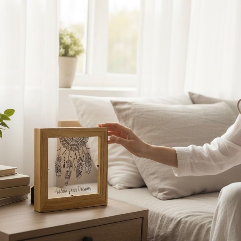 Quadro de Mesa Decorativo 21x21cm