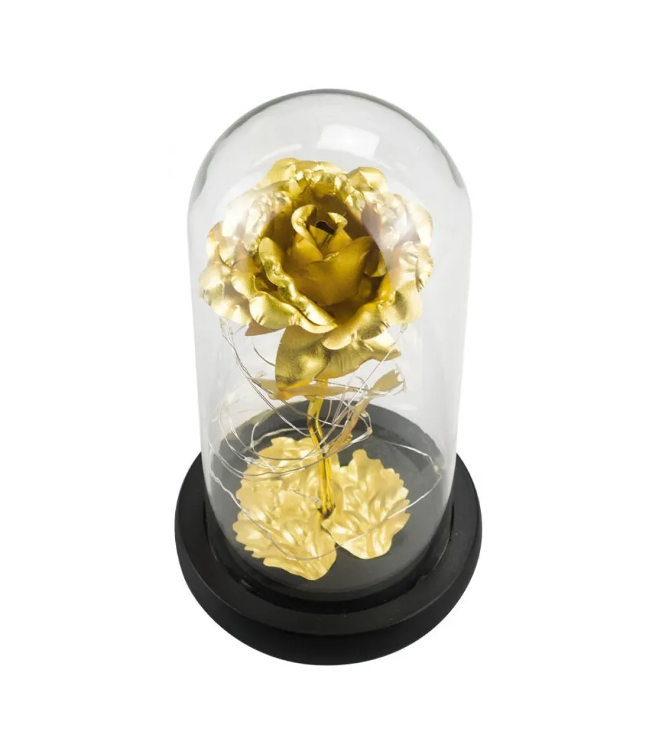 Luminária Rosa Decorativa LED 21cm Luminária Rosa Decorativa LED 21cm