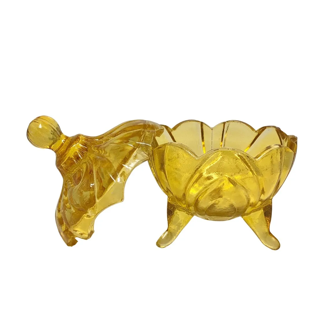 Potiche de Vidro Âmbar 14cm Potiche de Vidro Âmbar 14cm