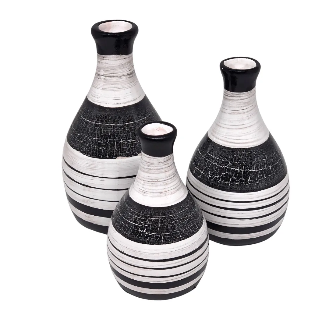 Trio de Vaso em Cerâmica Trio de Vaso em Cerâmica