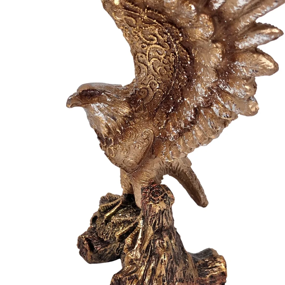 Àguia Decorativa em Resina 22cm