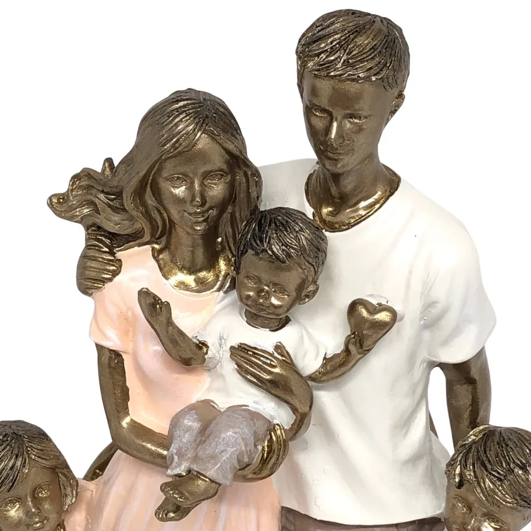 Estatueta Familia em Resina 26cm Estatueta Familia em Resina 26cm