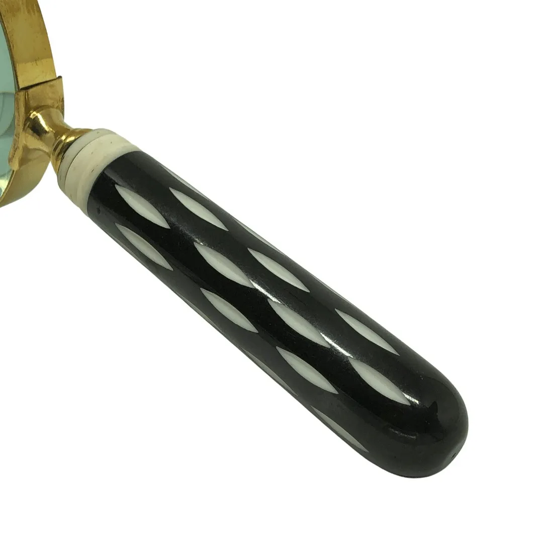 Lupa Decorativa de Metal e Resina 23cm Lupa Decorativa de Metal e Resina 23cm