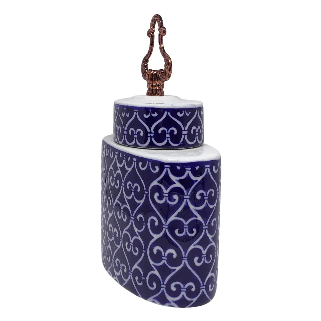 Potiche em Porcelana Decorativo 24cm Potiche em Porcelana Decorativo 24cm